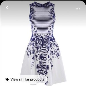 Karen Millen Floral Jacquard Knit Dress size s